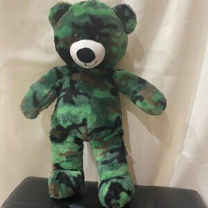 TEDDY BEAR CAMOFLOUGE  MILITARY ARMY CAMOBEAR OLIVE GREEN HUNTER VALENTINES GIFT